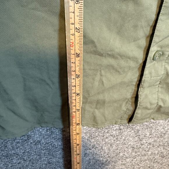 Columbia PFG Shirt Mens 2XL XXL Green Vented Fishing Short Sleeve Button Up - Picture 6 of 9